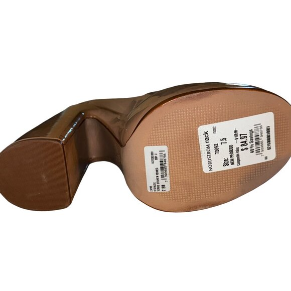 NIB SCHUTZ Zayne Patent Pumps in Nude Size 7.5 - Picture 4 of 11